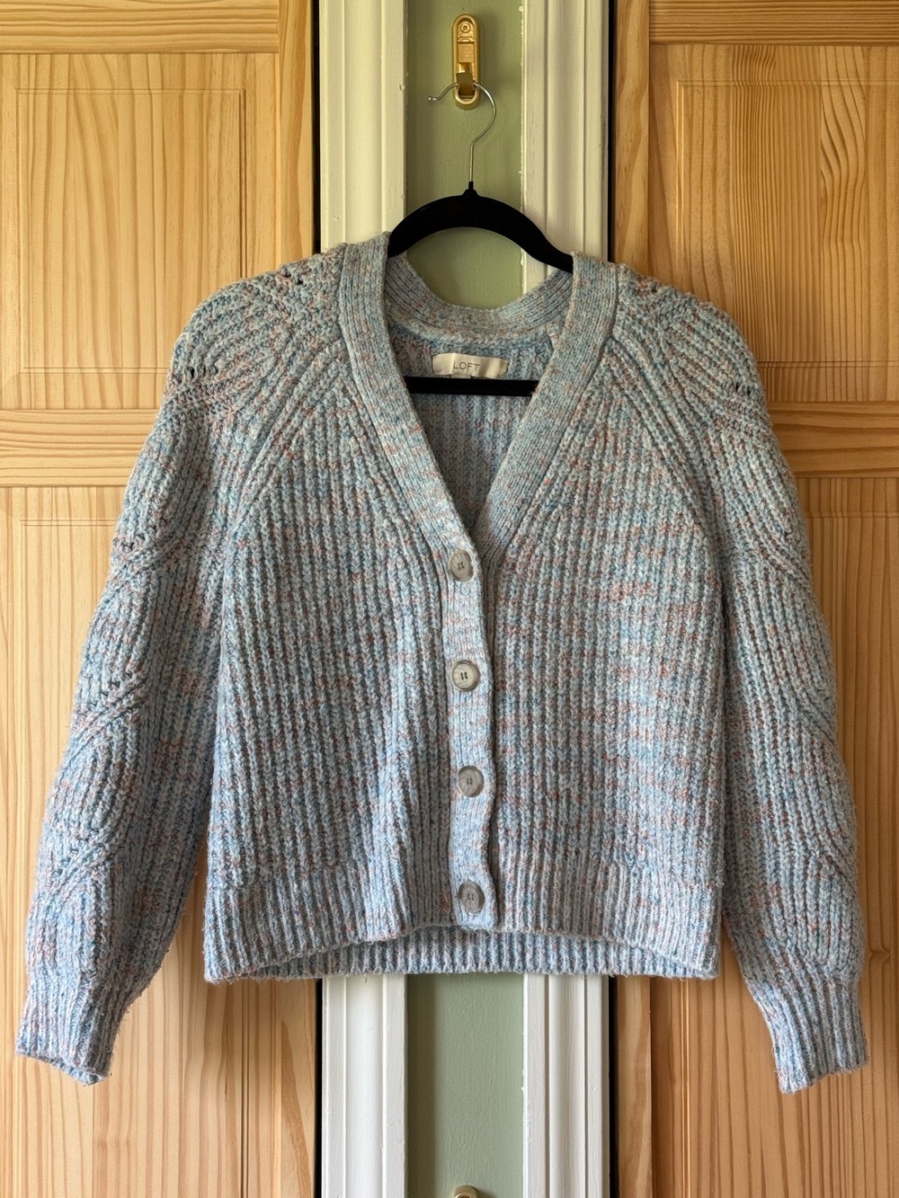LOFT Light Blue Cardigan